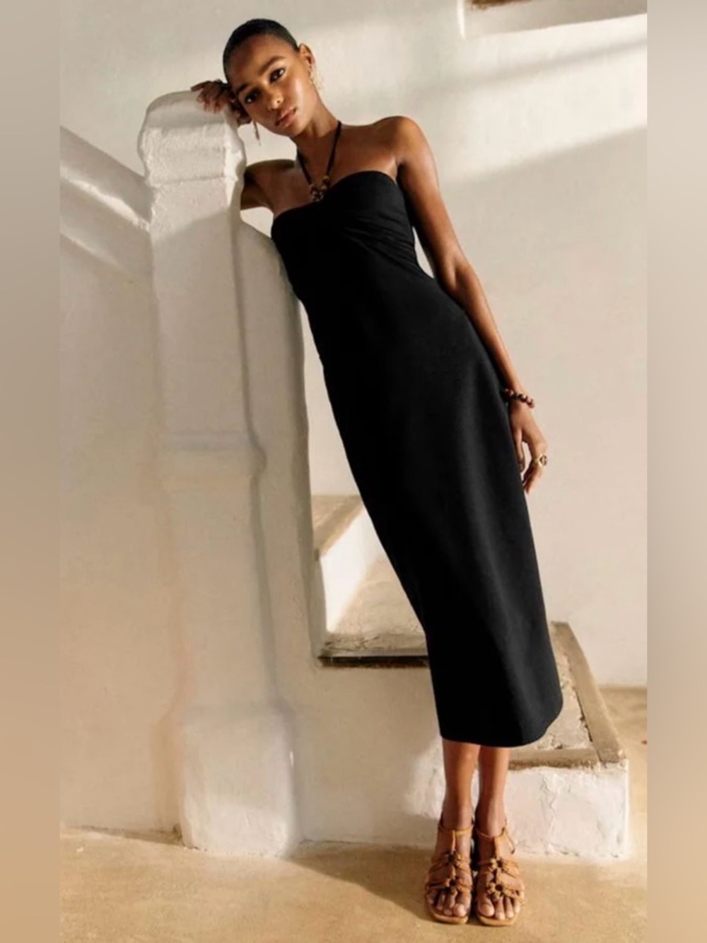 Sezane Castille Dress Black - Size XS